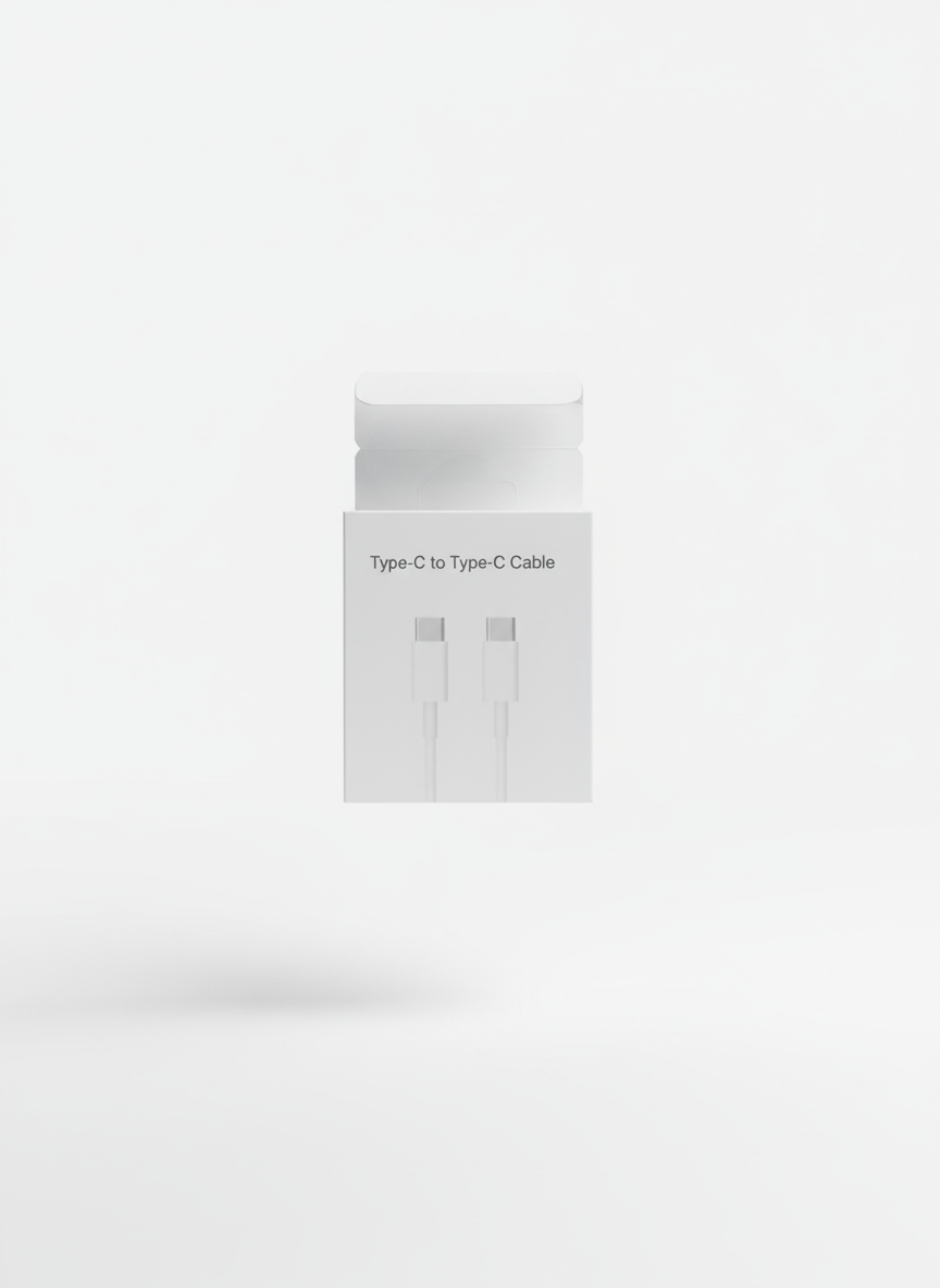 Type-C to Type-C Cable Box Product Shot